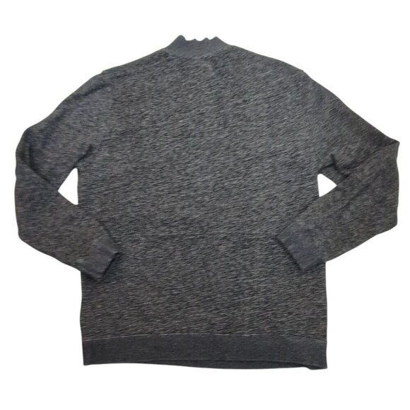 Tentree Mens Gray 1/4 Zip Pullover Sweatshirt L Organic Cotton Hemp Blend - Picture 2 of 9